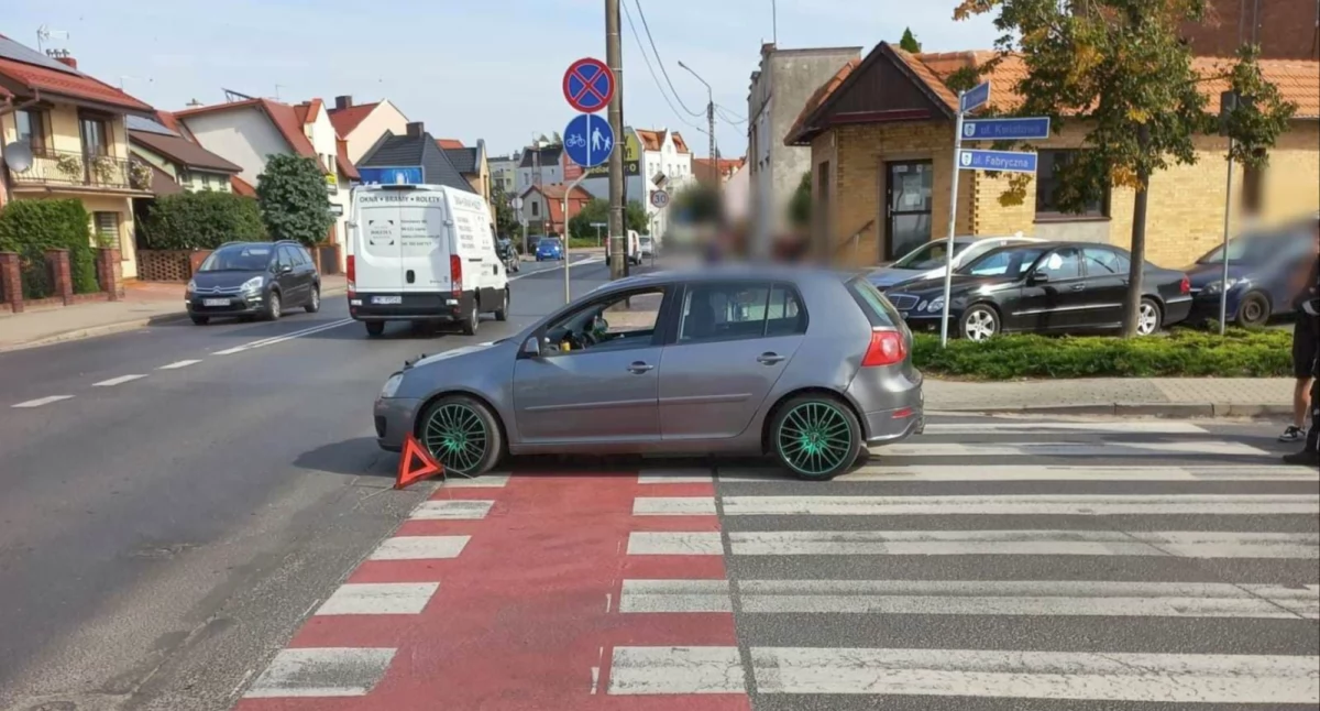 Zdjęcie samochodu, który uczestniczył w potrąceniu