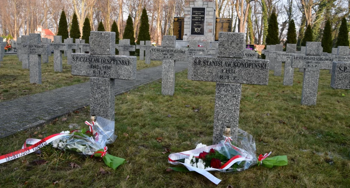 Zdjęcie przedstawia krzyże poświęcone Powstańcom Styczniowym