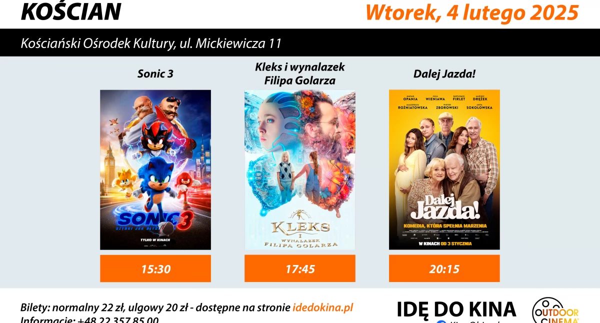 Kino - Film - Fotografia, Profesjonalne Objazdowe Kleks Sonic Dalej Jazda - zdjęcie, fotografia