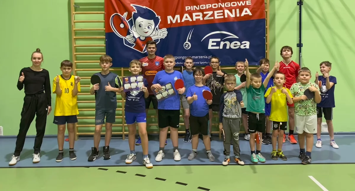 Zdjęcie przedstawia uczestników ferii z Helios Czempiń