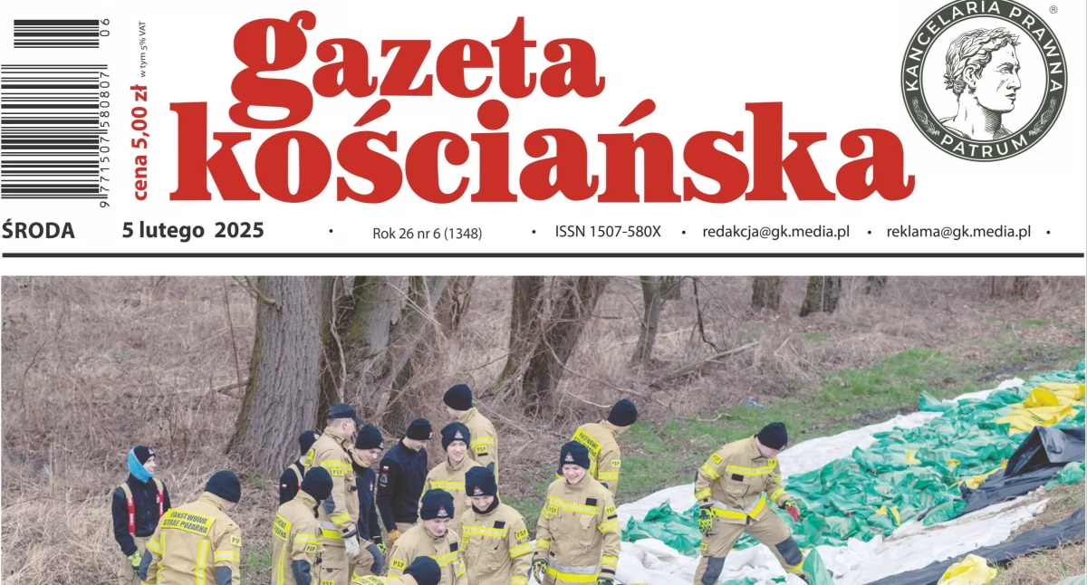 Prasa, numer Gazety Kościańskiej lutego - zdjęcie, fotografia