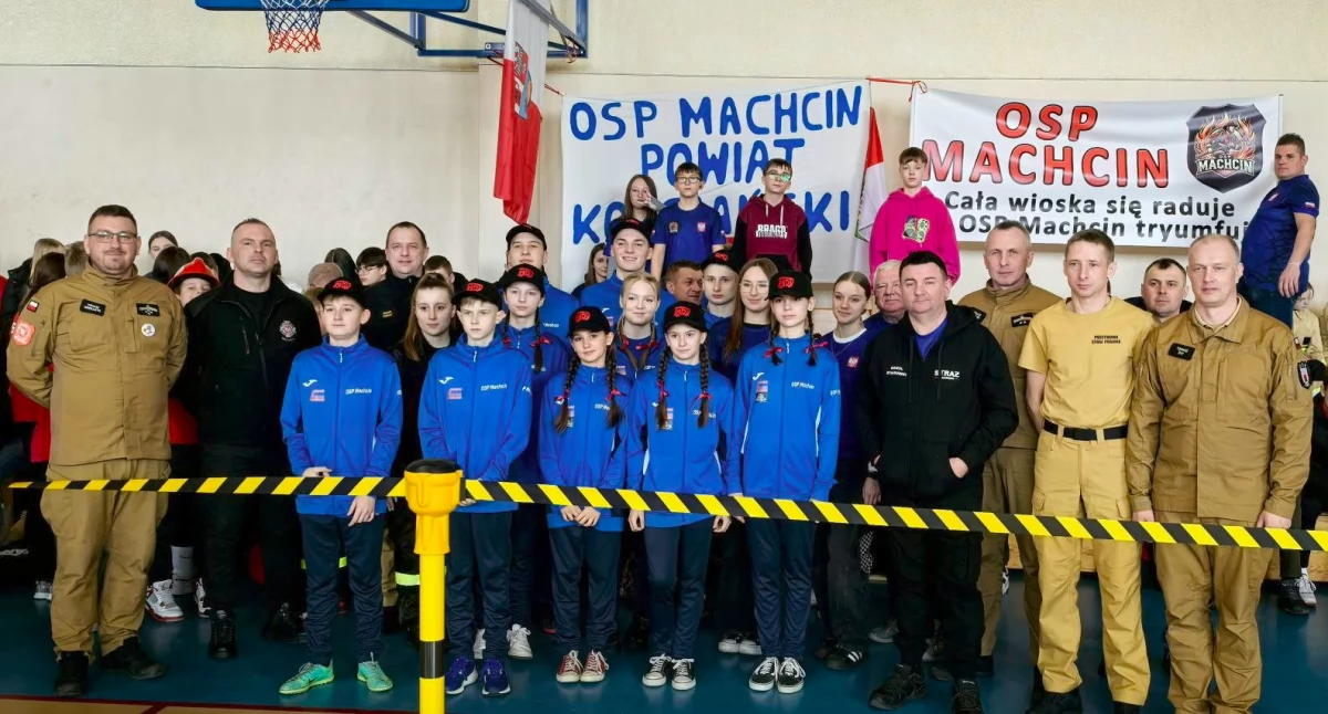 Zdjęcie przedstawia MDP Machcin na zawodach w Jarocinie