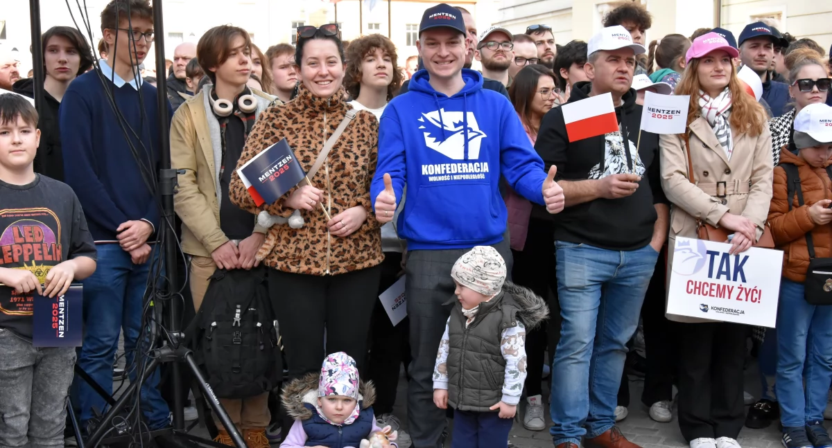 Wiec Sławomira Mentzena w Kościanie