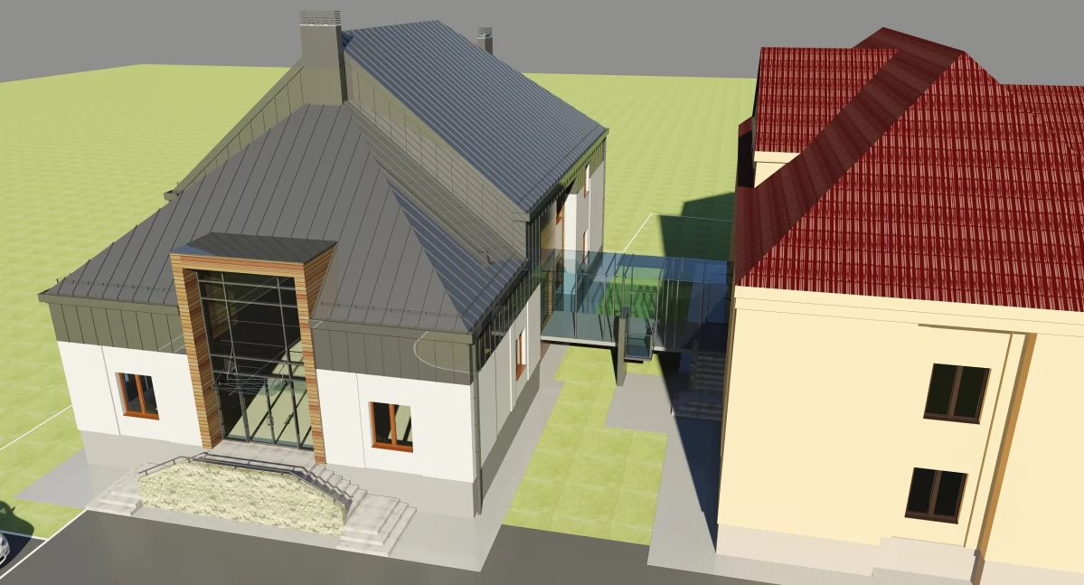 Projekt sali koncertowej przy szkole muzycznej w Kościanie