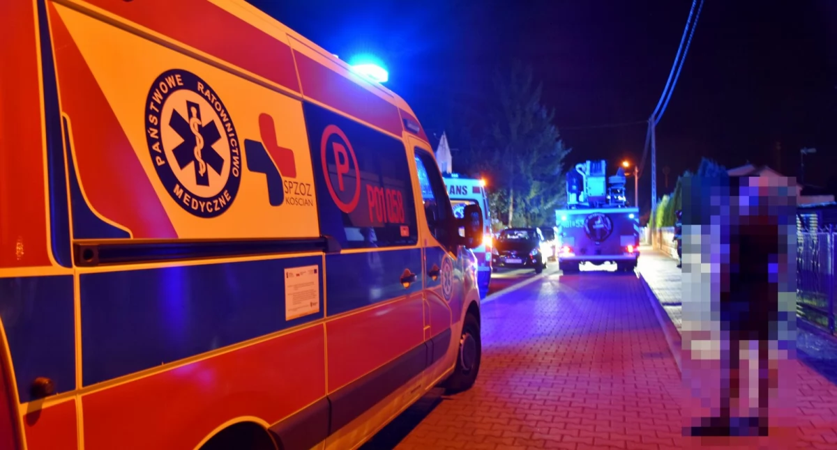 Pożary, Pożar budynku gospodarczego Gurostwie - zdjęcie, fotografia