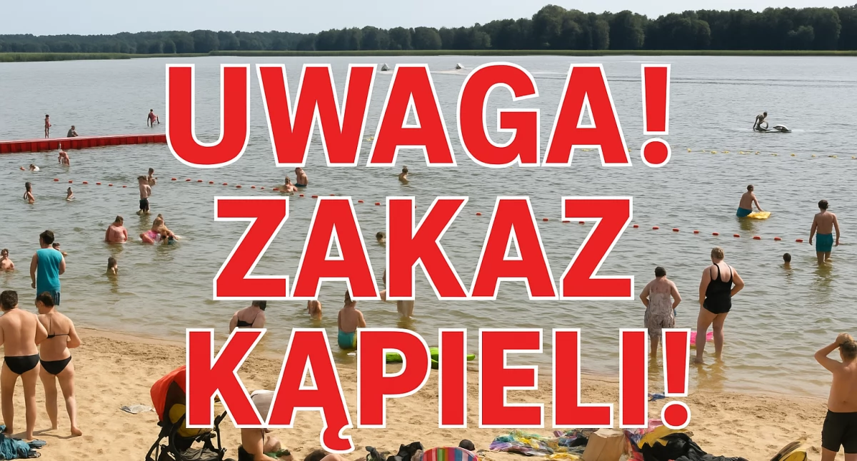 Sprawy lokalne, Uwaga! Zakaz kąpieli Nowym Dębcu! - zdjęcie, fotografia