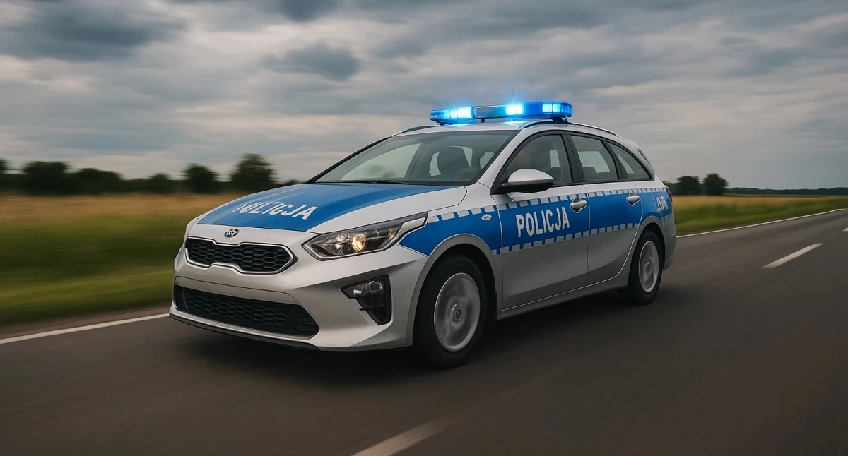 Wypadki drogowe, Sarna raniła kierowcę Wypadek drodze Kościan Racot - zdjęcie, fotografia