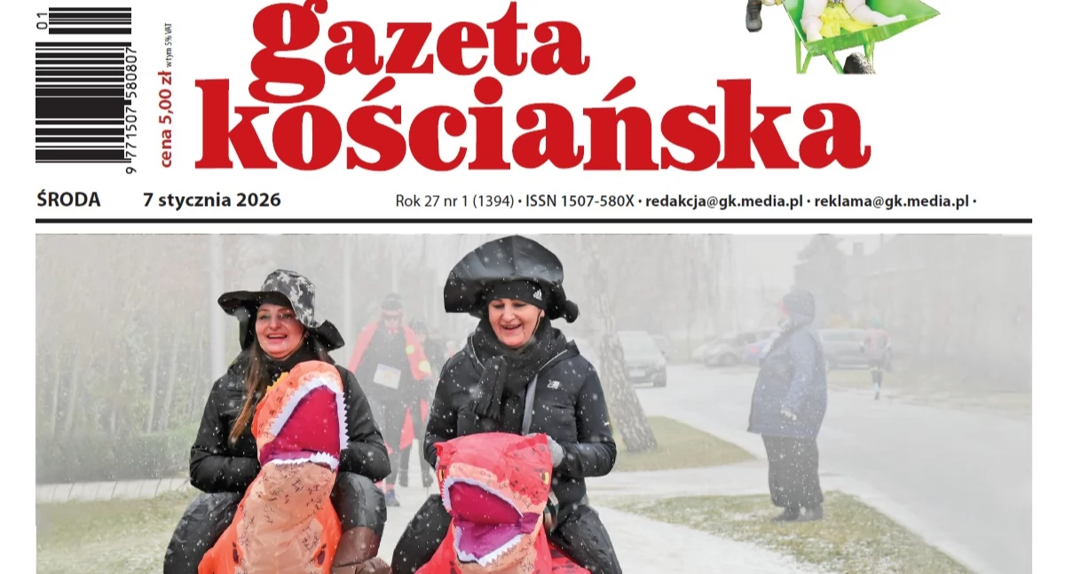 Prasa, numer Gazety Kościańskiej stycznia - zdjęcie, fotografia