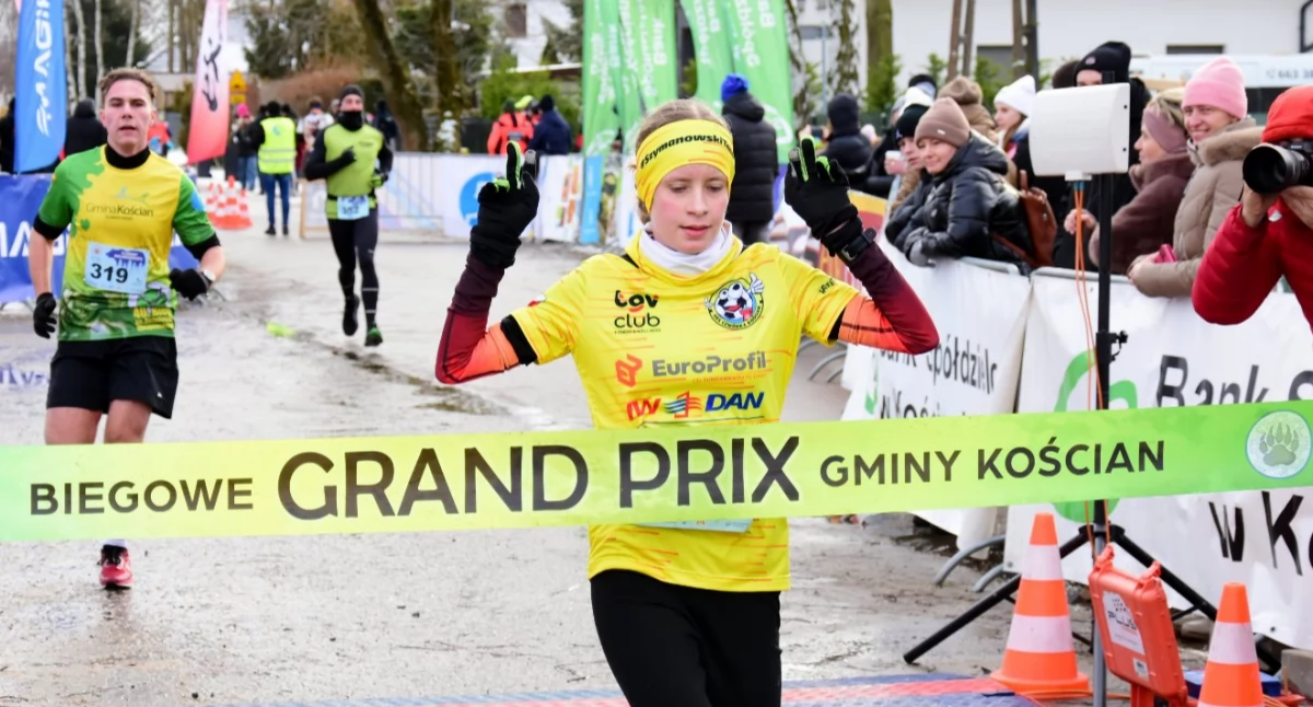 Biegi, Nordic Walking, Zimowy Niedźwiedzia Nowym Dębcu [ZDJĘCIA] - zdjęcie, fotografia