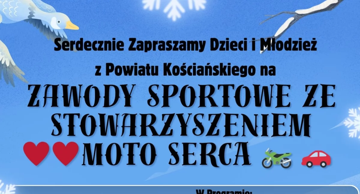 Zapowiedzi, Zawody sportowe Stowarzyszeniem Serca trwają zapisy! - zdjęcie, fotografia