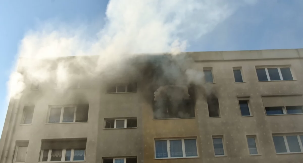 Sprawy lokalne, Podziękowania pomoc trakcie pożarze - zdjęcie, fotografia
