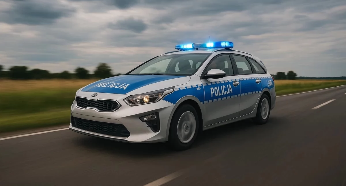 Wypadki drogowe, Zablokowana droga poważnym wypadku! - zdjęcie, fotografia
