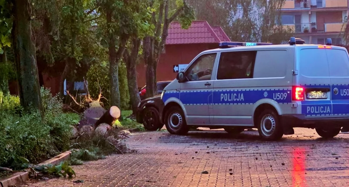 Inne zdarzenia, Burza powiatem kościańskim Dziesiątki interwencji strażaków! - zdjęcie, fotografia