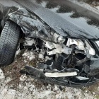 Zderzenie podczas wyprzedzania na drodze Jerka Krzywiń (4)