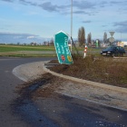 Przejechał środkiem ronda, 26 marca 2023 (3)