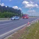 Wjechała w barierki w S5 (1)