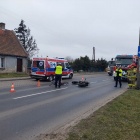 Zderzenie skutera z rowerem (2)
