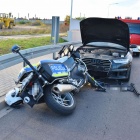 Wypadek z udziałem policyjnych motocykli (3)