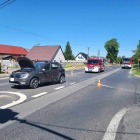 Osobówka i motocykl, Wydorowo, 13 maja 2024 (5)