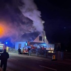 Pożar poddasza w budynku mieszkalnym w Widziszewie (1)