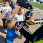 Policjanci rozdawali odblaski (2)