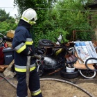 Pożar w budynku gospodarczym w Starym Bojanowie (13)