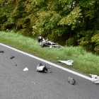 Zderzenie dwóch motocykli i samochodu, Nowy Dwór (1)