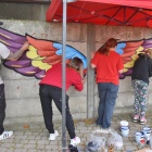 Mural przy KOK, skrzydła (5)