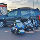 Wypadek z udziałem policyjnych motocykli