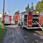 Pożar domu w Czempiniu (1)