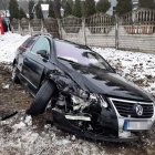 Zderzenie podczas wyprzedzania na drodze Jerka Krzywiń (5)