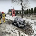 Zderzenie podczas wyprzedzania na drodze Jerka Krzywiń (7)