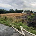 Pożar na polu koło Bonikowa (1)