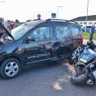 Wypadek z udziałem policyjnych motocykli (1)