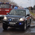 Pożar złomowiska w Przysiece Polskiej (1)