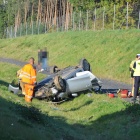 Dachowanie na S5 koło Śmigla