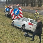 Uderzył w pojazd służby drogowej (1)