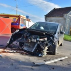 Wypadek trzech aut w Bonikowie (3)