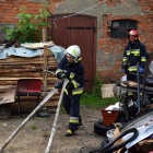 Pożar w budynku gospodarczym w Starym Bojanowie (16)