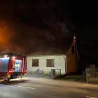 Pożar poddasza w budynku mieszkalnym w Widziszewie (7)