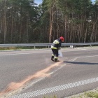 Wjechał w barierki na S5 (1)