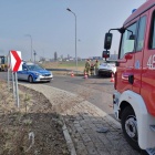 Wypadek na rondzie koło Kościana (2)