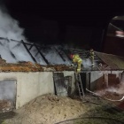 Pożar budynku gospodarczego w Rąbiniu (1)