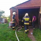 Pożar garażu w Robaczynie (2)