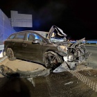 Pijany wjechał w barierki na S5 (1)
