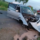 BMW wypadło z drogi (3)