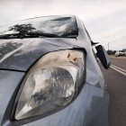 Rowerzysta wjechał pod samochód, Czempiń Głuchowo (1)