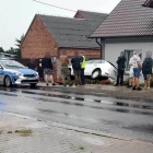 Nie dostosował prędkości i wjechał w płot (2)