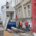 Remont elewacji urzędu trwa