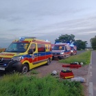 BMW wypadło z drogi